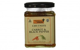 Kitchens Of India Chutneys Carrot & Black Pepper  Glass Jar  300 grams